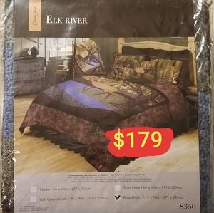 Donna Sharp Elk River Lodge King Quilt - Brown/Gre